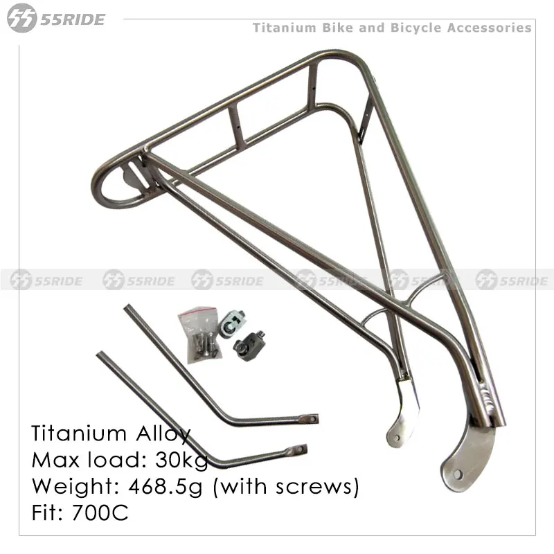 GR9 ที่วางกระเป๋าจักรยานโลหะผสมไทเทเนียม, อุปกรณ์ปั่นจักรยาน, ที่วางแร็คหลังจักรยานเสือหมอบ