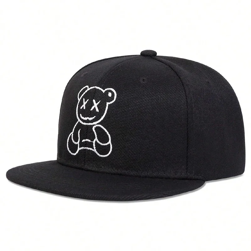 Cappelli hip-hop unisex XX Little Bear ricamati Cappelli da baseball snapback casual regolabili primavera autunno Cappello per protezione solare da esterno