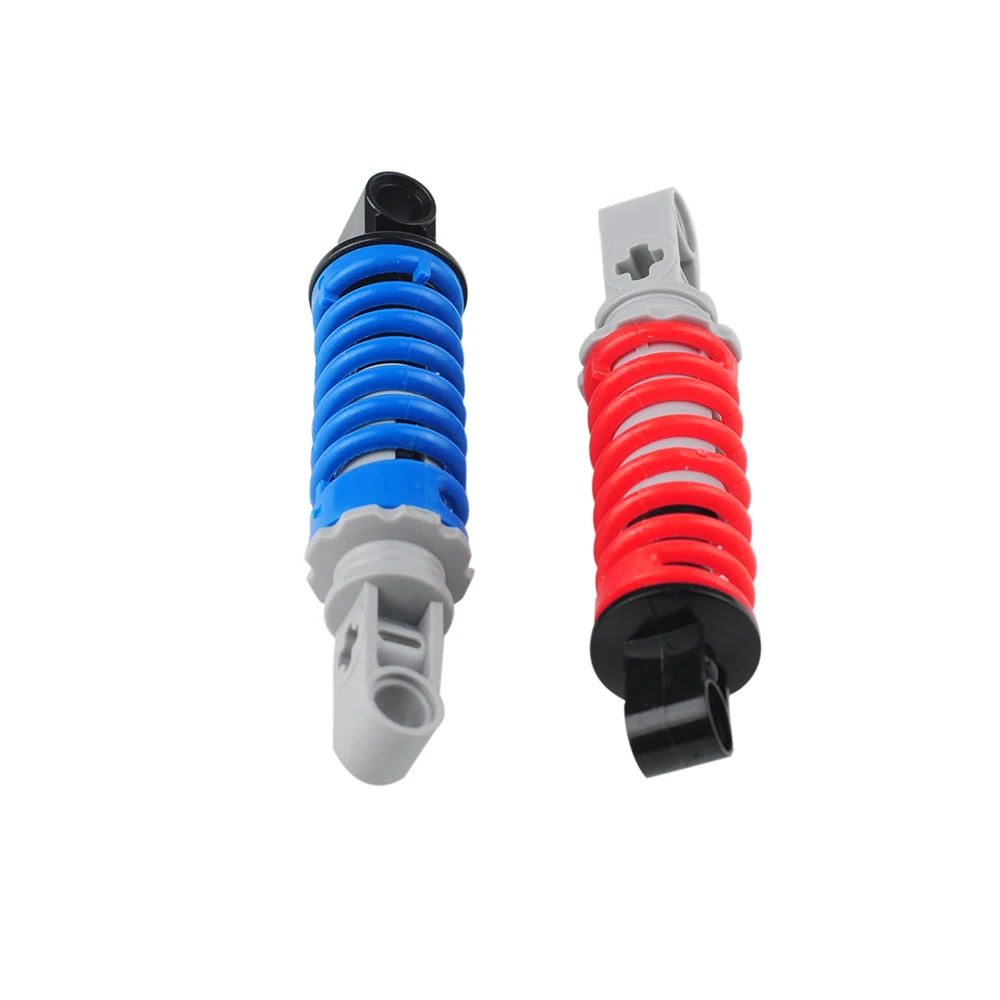 4PCS 오토바이 9L 스프링 충격 흡수기 기술 빌딩 블록 9717c01 자동차 MOC 벽돌 모델 부품 수정 액세서리