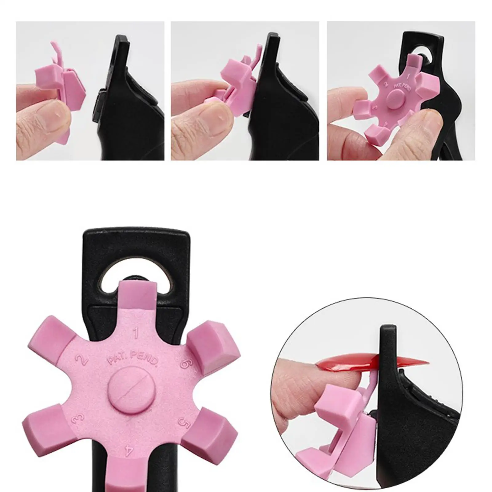 3xNail Cutter Nagelverlenging Draagbaar Scherp Verstelbaar Cadeau DIY Manicure Gereedschap