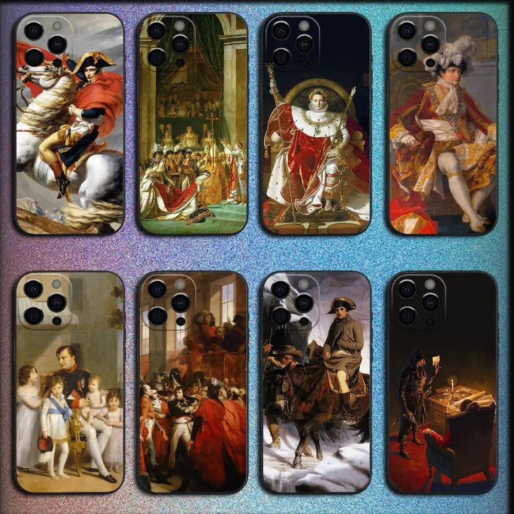 

Napoleon oil painting Phone Case For iPhone 16,15,14,13,12,11,Pro,XS,Max,XR,Plus,E,Mini Shockproof Black Cover
