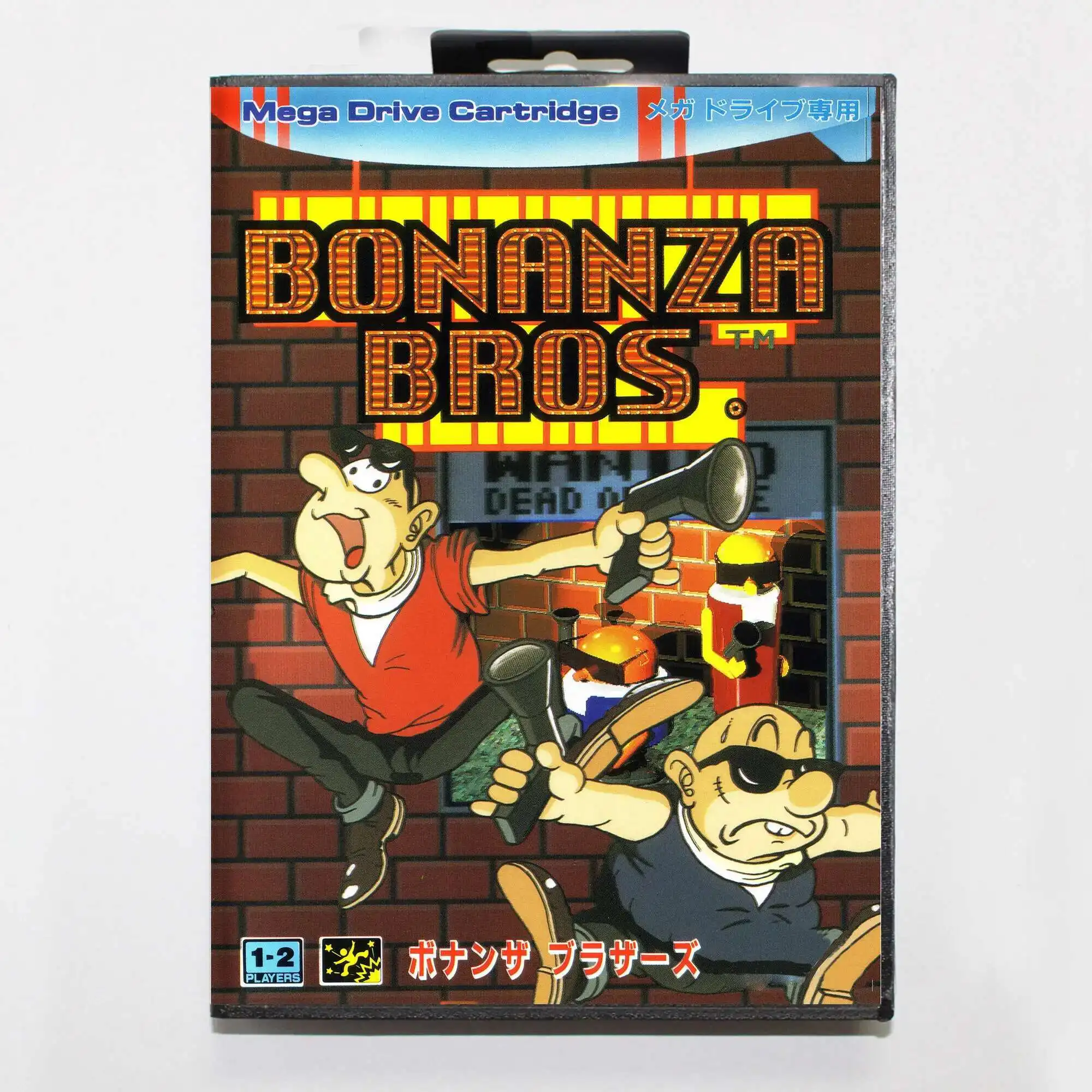 Gran oferta de cartas de juego Bonanza Bros con caja al por menor, carrito MD de 16 bits para sistema Sega Mega Drive/Genesis