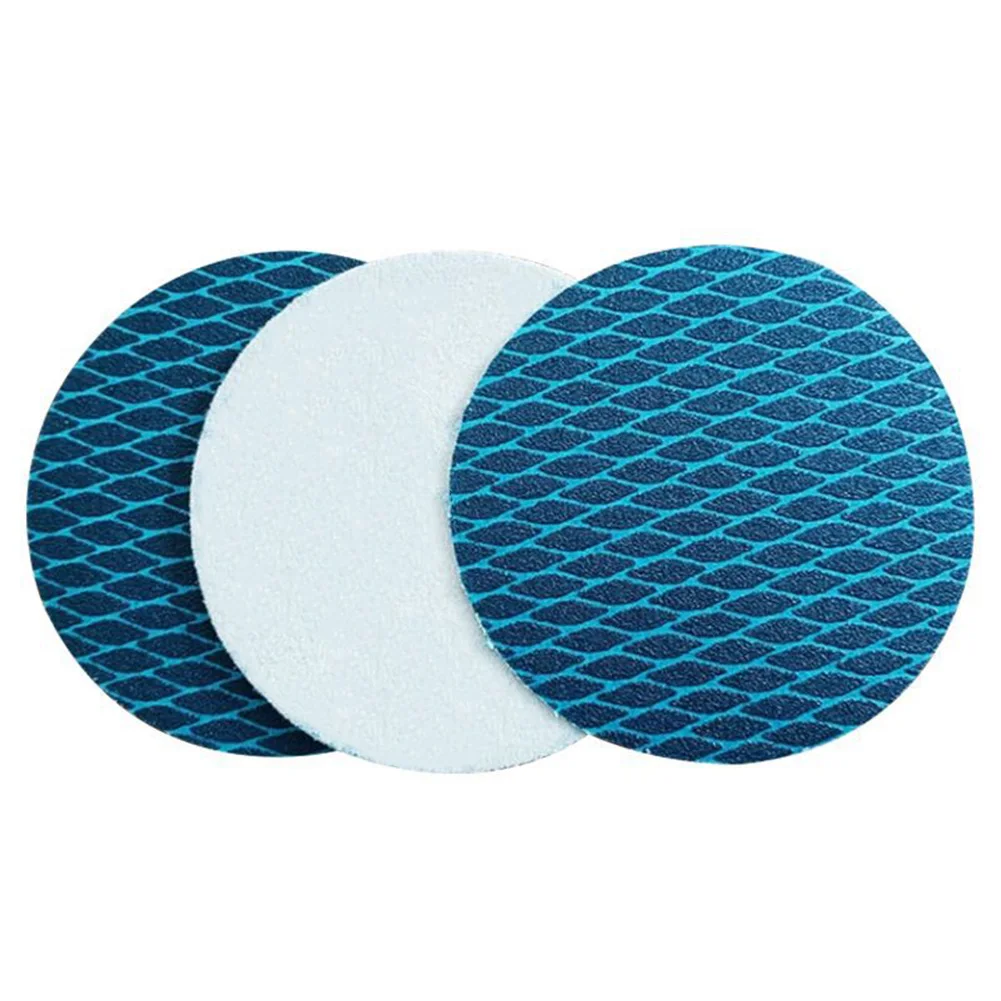 100pcs 5inch Sandpaper Discs 125mm with Diamond-Shaped For Anti-Clogging Texture and Flocked Backing for Fast Tool Change