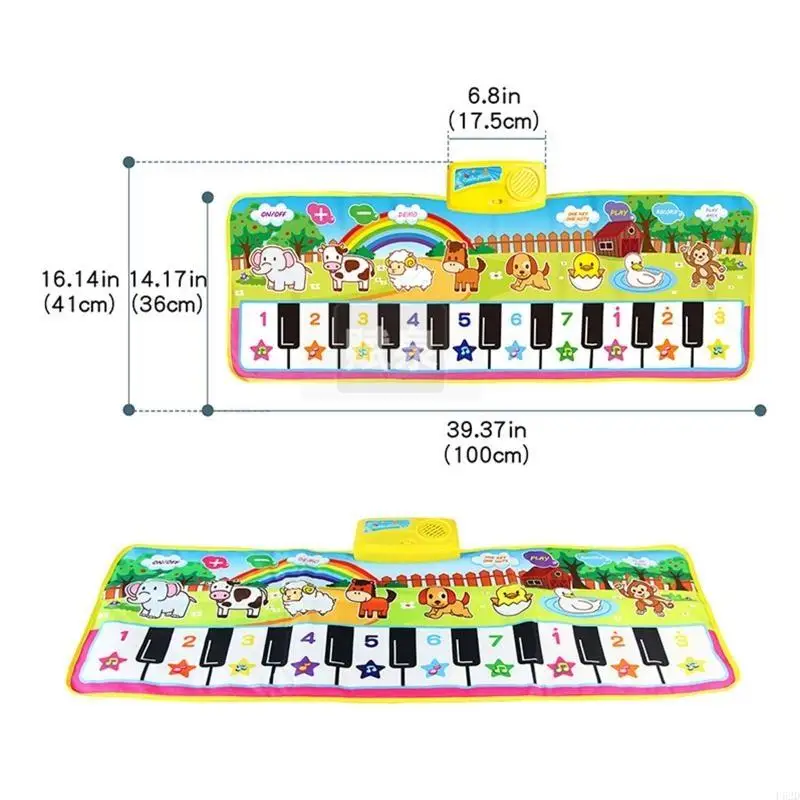 F62d 40in Musical Mat Mat Toy Clanket Electric Plant