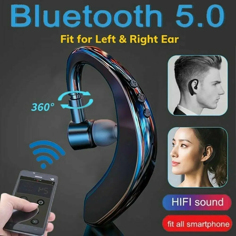 

Bluetooth 5.0 Headphones Driving Truck Driver Wireless Bluetooth Headphones Earbuds Noise Canceling Earhook