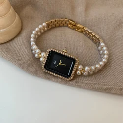Trendy Simplicity Temperament beads Wrist strap quartz Watch For women' lady Chain watch strap watch Jewelry accessories