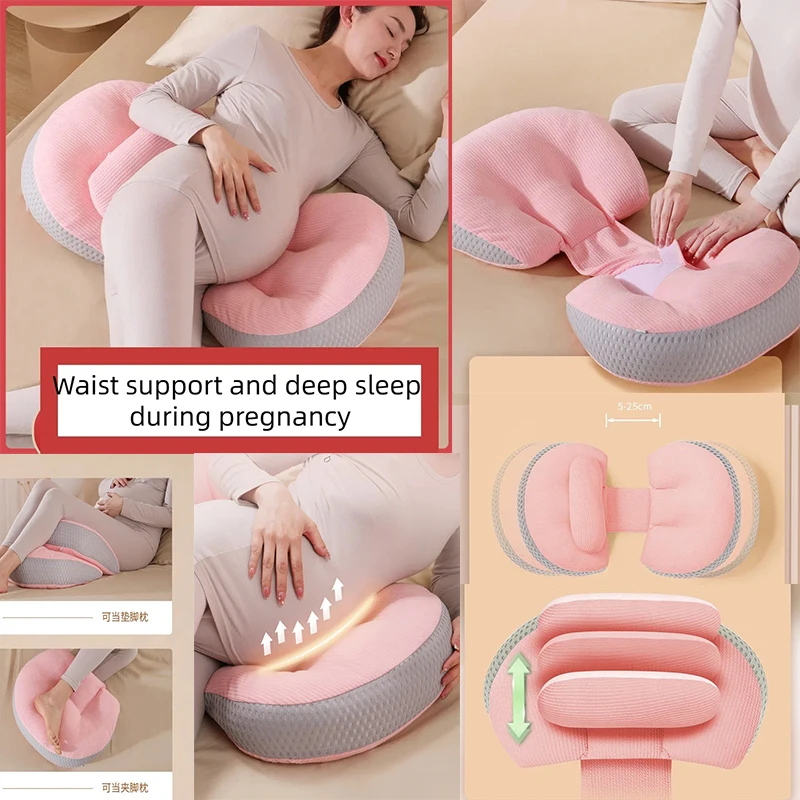 Pregnant Women's Waist Pillow Multifunctional Abdominal Support and Protection Side Sleep U-shaped Cushion Pregnant Pillow