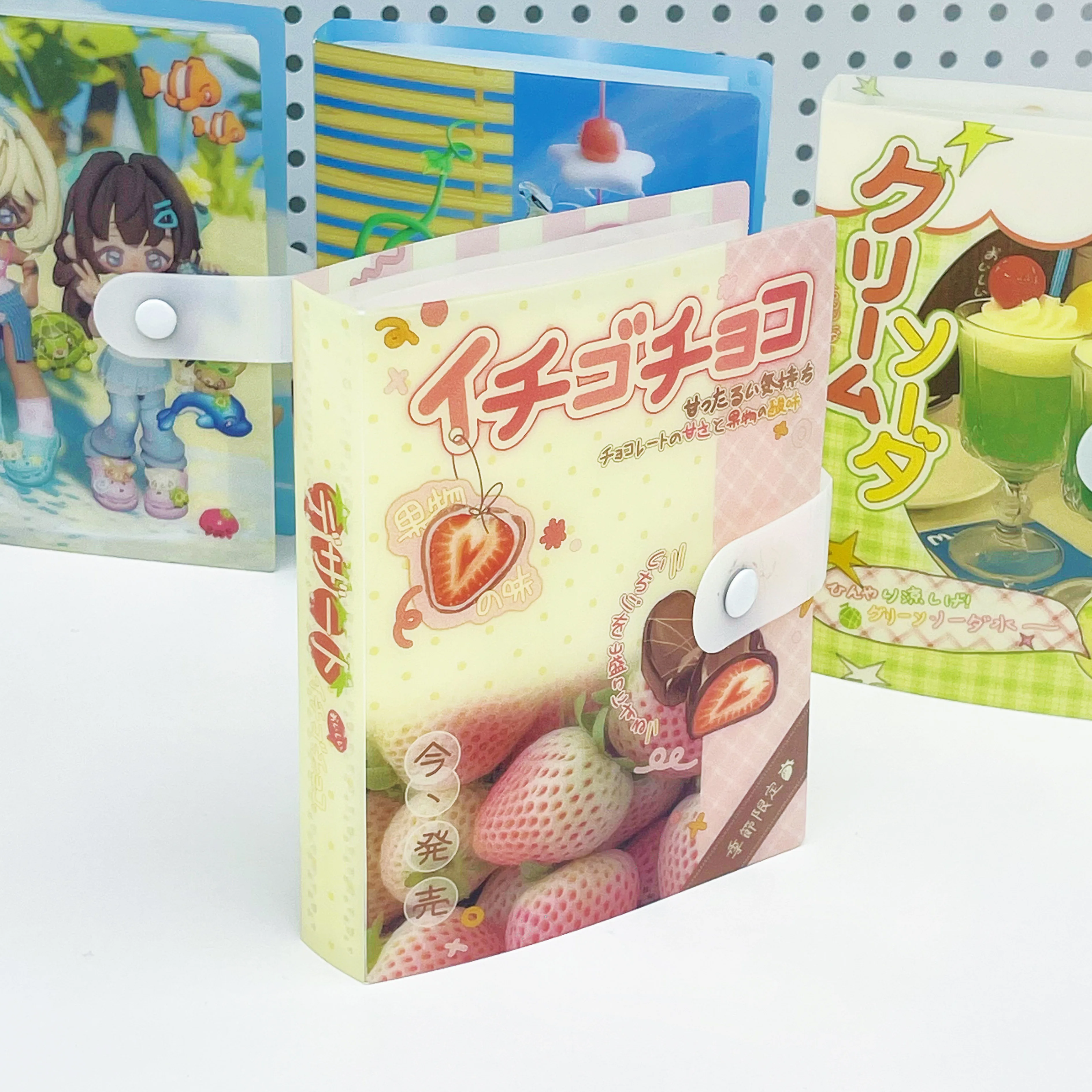 WAKAWAKA Kawaii Storage Album A6 Stitched Summer New Folder Cute Sticker Storage for Scrapbooking Material Storage 40P