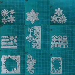 Christmas snowflake frame metal cutting dies mold Scrapbooking paper craft knife mould blade punch template Embossing stencils