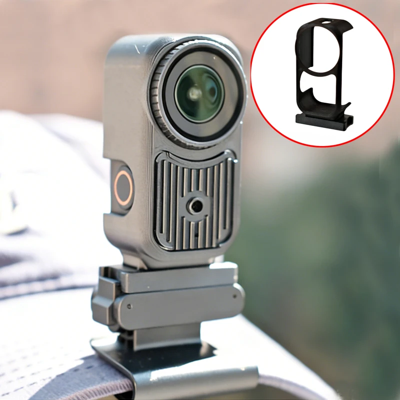 1PCS For DJI Nano Action Camera Vertical Shooting Bracket 1/4 Thread Adapter Protective Case Handheld Stand/Hat Mount Protector