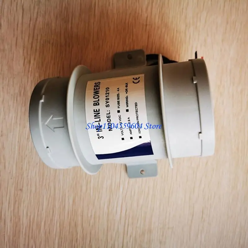 

12QM Universal 3 -дюймовый 12 В воздушный экстрактор Полезный вентиляционный вентиляционный вентилятор для выхлопного для RV