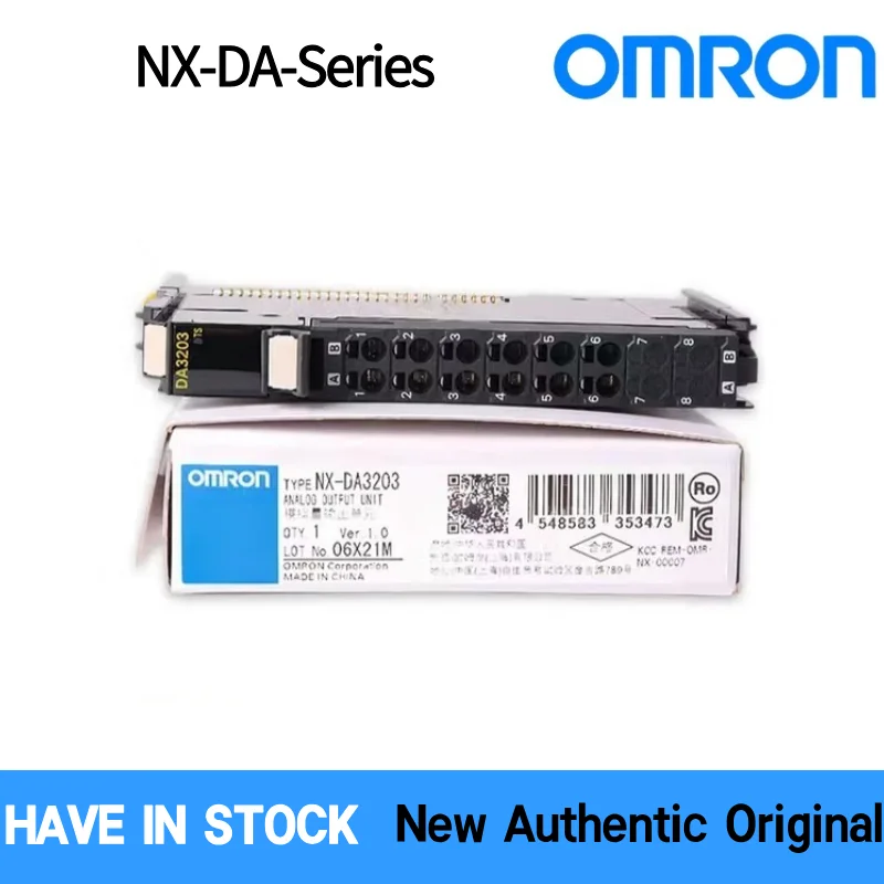 Аутентичный блок аналогового вывода серии OMRON NX DA2203 DA2205 DA2603 DA2605 DA3203 DA3205 DA3603 DA3605 4-канальный DIN-рейка IP20