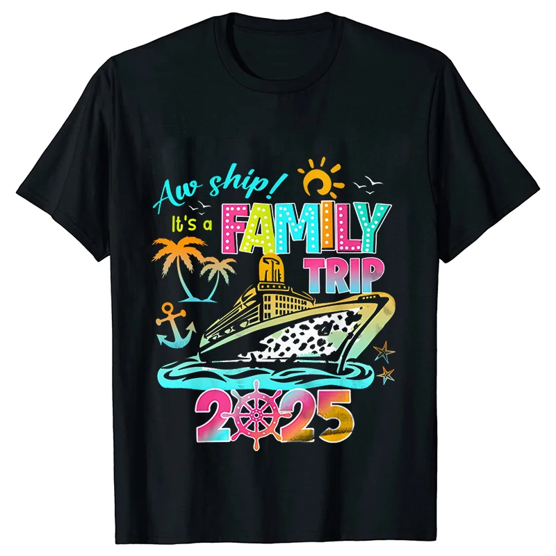 Family Cruise Shirts 2025 Cruise Squad Shirts Family Ship Vacation 2025 Tee Shirts Family Matching Tee Shirt Cruise Squad Tops