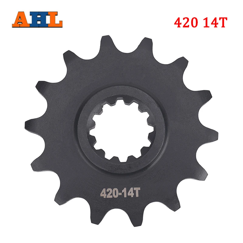 

AHL Motorcycle 420 14T Front Sprocket Chain Wheel For 60 SX 60SX 1998-2001 65 SX 65SX 1998-2022 For 65 TC 65TC 2017-2022