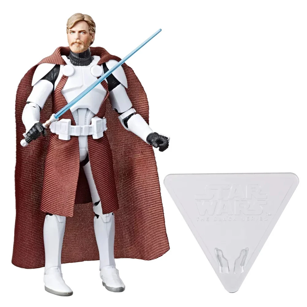 [W magazynie] Oryginalna Hasbro Star Wars Czarna seria Clone Commander Obi-Wan Kenobi Ekskluzywna figurka 6-calowa E5157