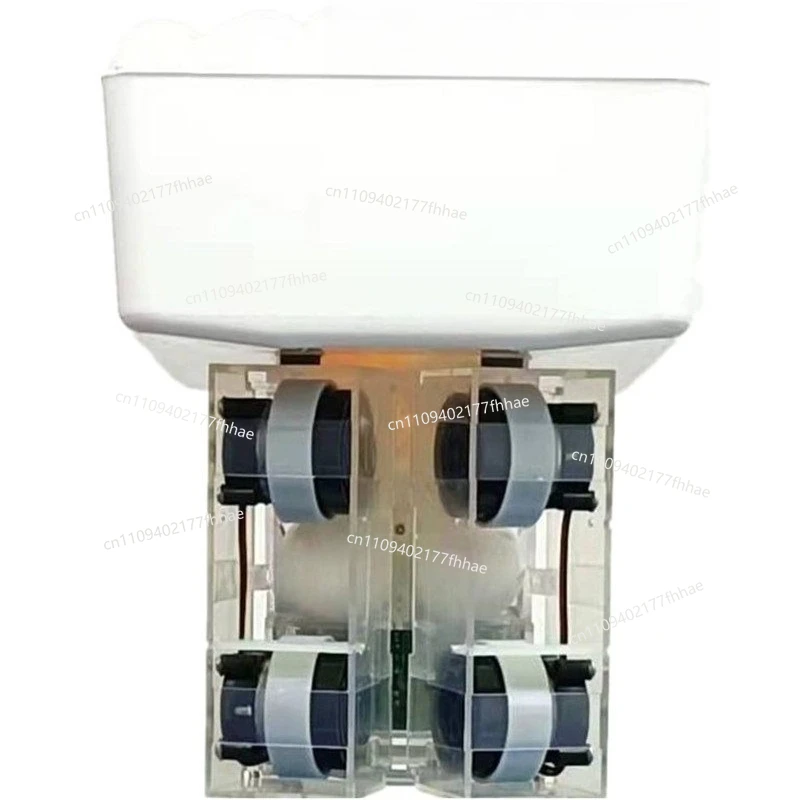 Double Head Four-wheel Charging Portable Table Tennis Service Machine Professional Double Port Service Device