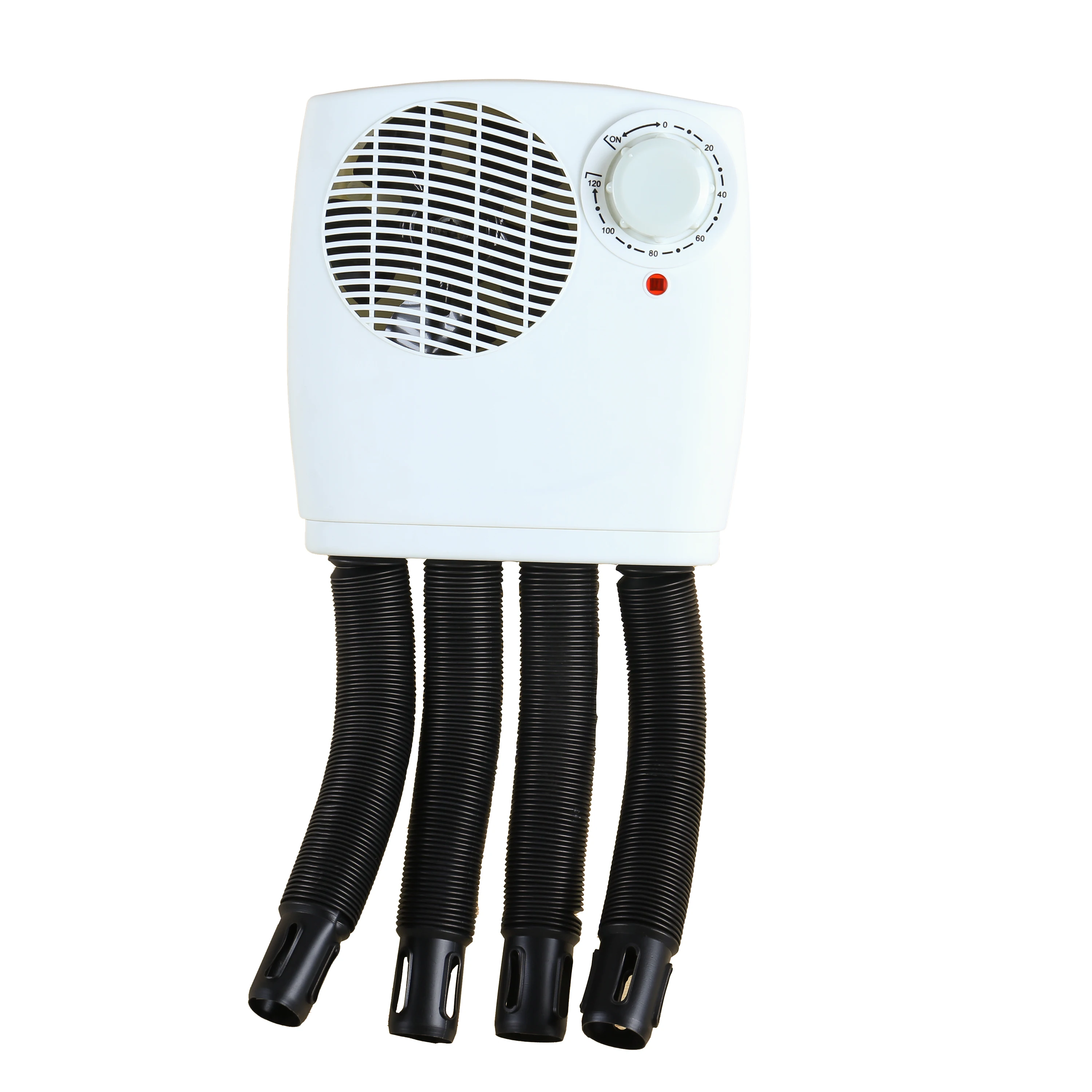 Wholesale Mini Household Electric Shoe Dryer Wall-Mounted Mechanical Control 2-Hour Timer 4 Hoses Indicate Light Appliance