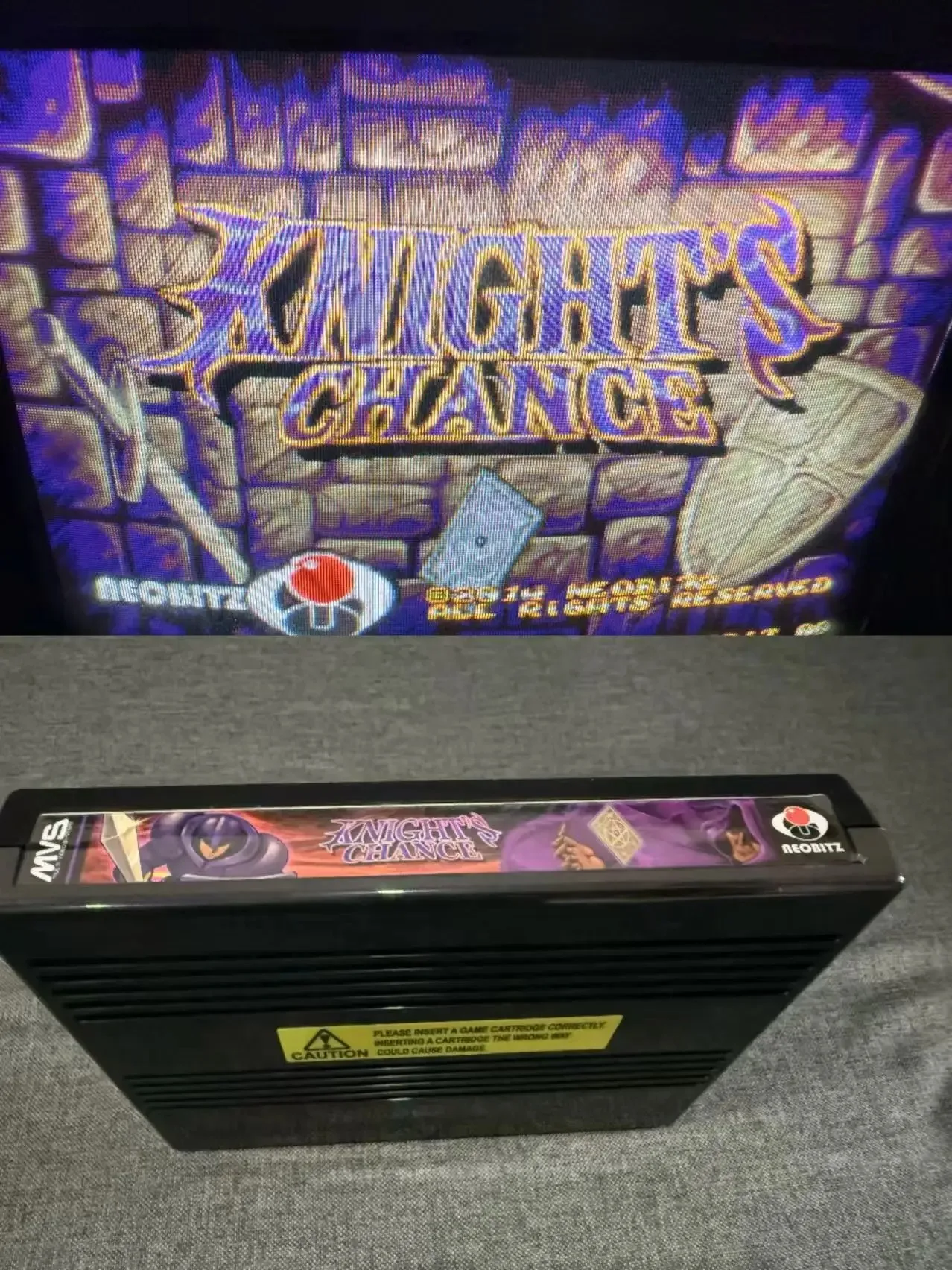 knights-chance-jeu-de-poker-d'arcade-retro-snk-neo-geo-mvs-nouvelle-cartouche-de-jeu-transplantee