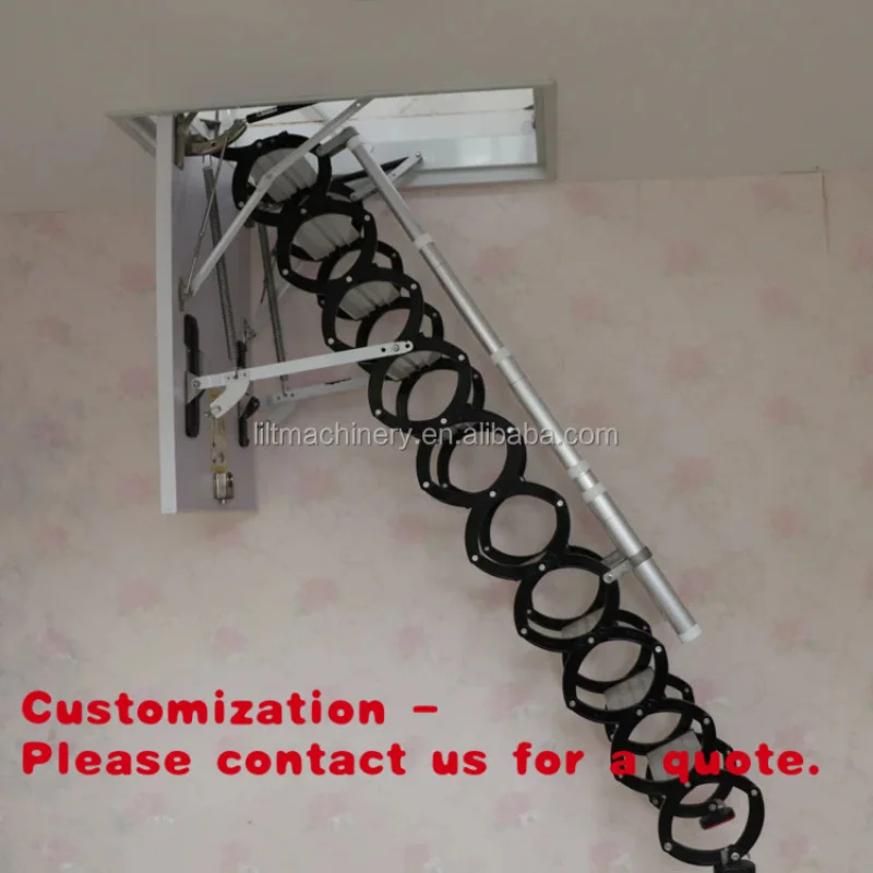 

Customize.2017 Hot Sale Portable Aluminum Folding Telescopic Stairs Modern Design High Load Capacity 300kg Indoor Use Ladder