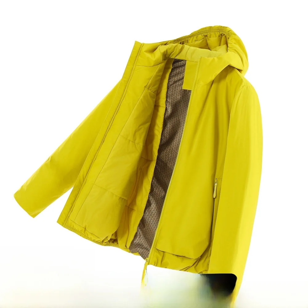 

2025 Autumn Winter New Sle Outdoor Sports Commuting aphene Windproof Waterproof Hooded Cotton Jaet Youth Stand Fit