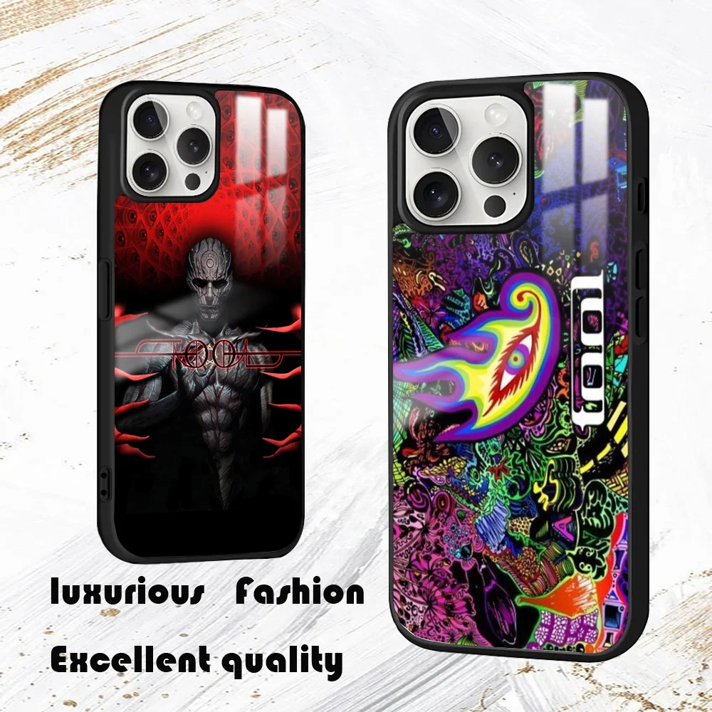 Band Tool Schism Phone Case For iPhone 16 15 14 13 12 11 Pro Max Plus Mini PC Fashion High Quality mirror phone case