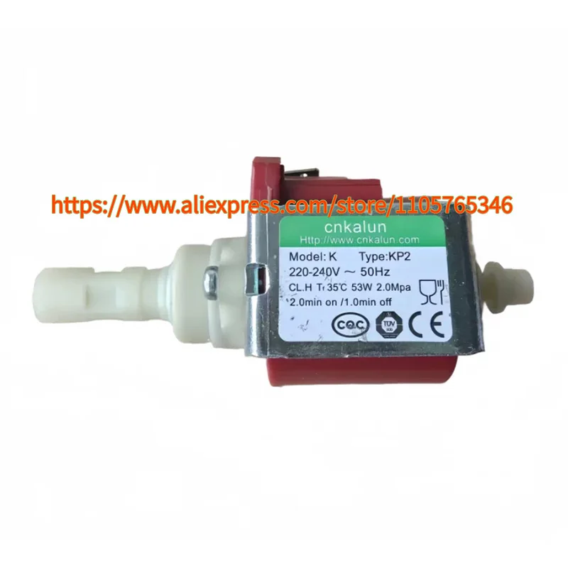 1pcs KP2 cnkalun 220-240V 53W 2.0Mpa Electromagnetic Pump Coffee Machine Steam Mop Self Suction Pump