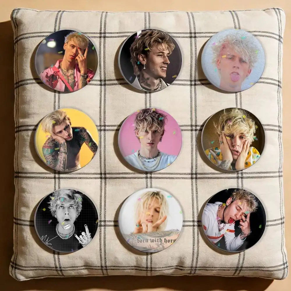 

M-MGK Lost Americana Laser Badge Creative Pins Brooch for Bag Clothes Hat Decor Gifts Fans Collect