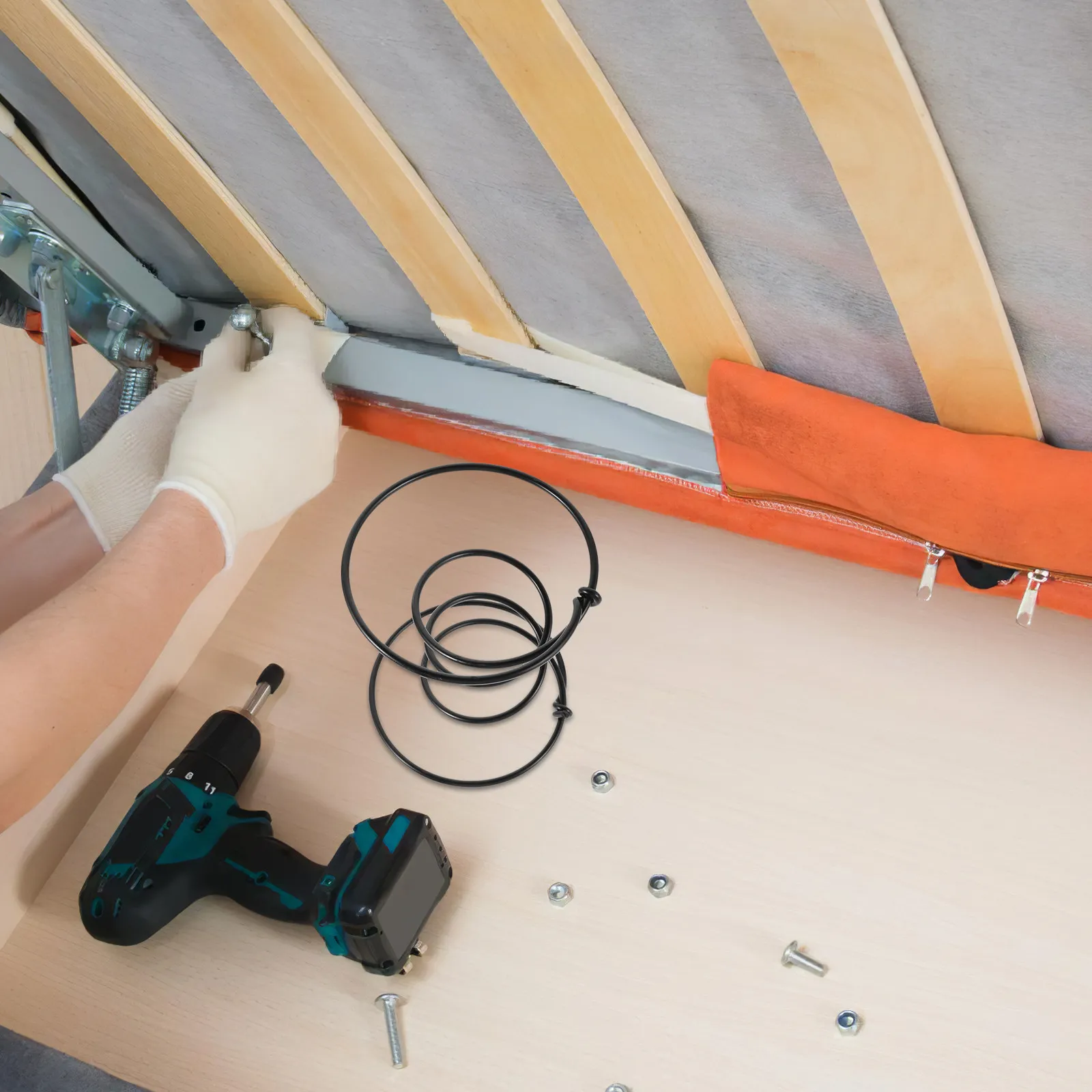 

4pcs 6Inch Recliner Sofa Springs Heavy-Duty Tension Replacement Parts Couch Repair Accessories Furniture Chair Support Mechanism