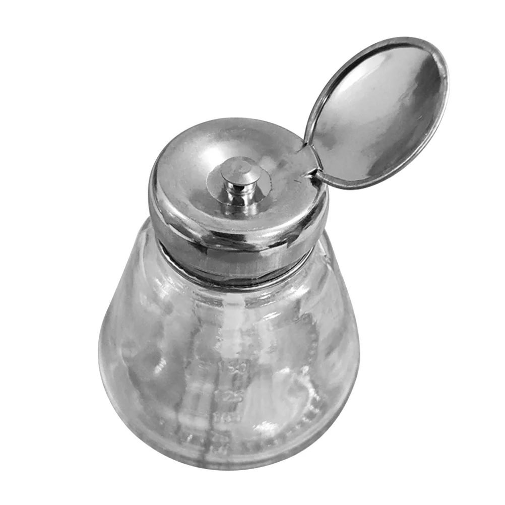 Butelka z pompką do zmywacza do paznokci 150ml, zamykana, pusta, do rozdzielania opakowań, przenośna butelka z pompką do przechowywania płynów do paznokci.