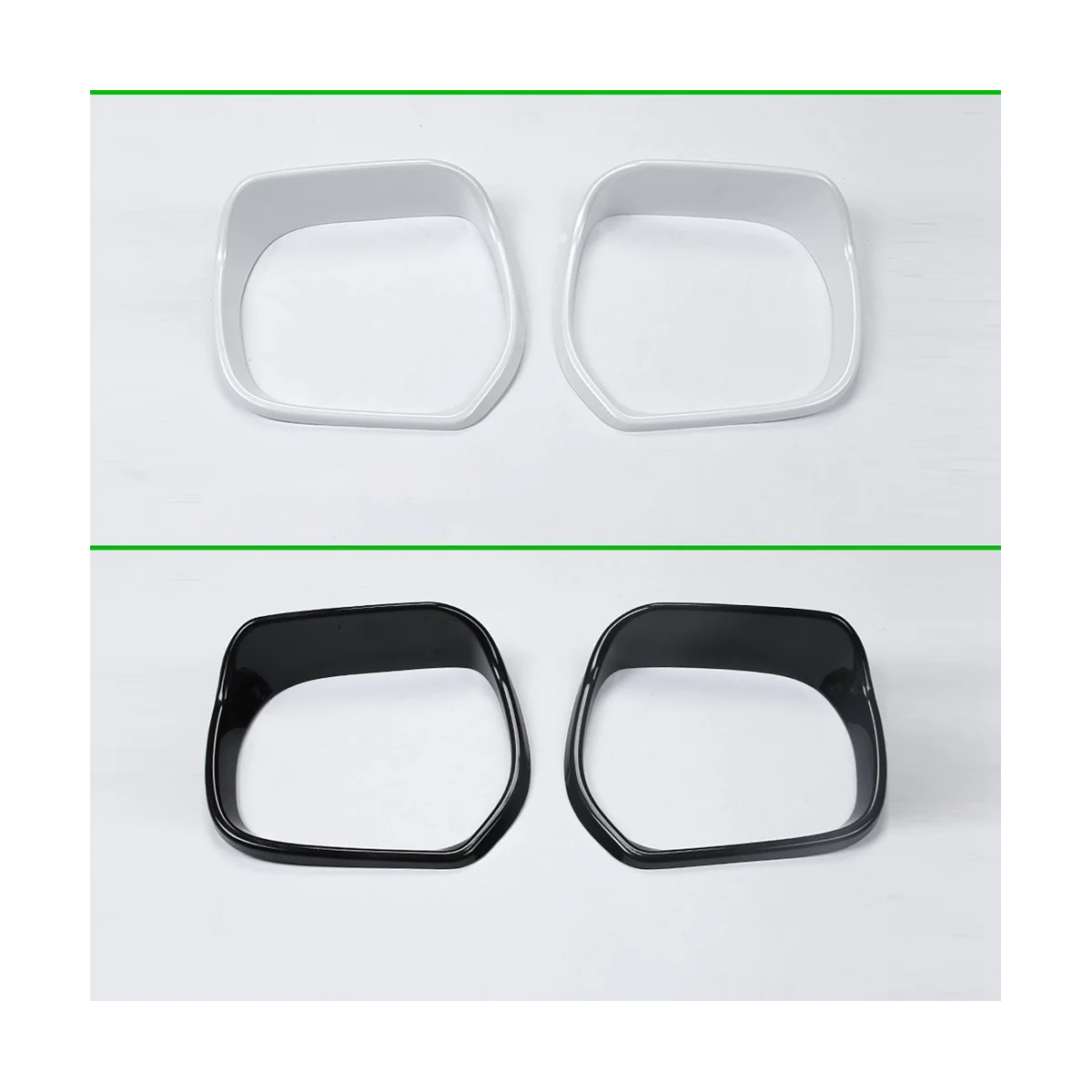 Car Rearview Mirror Rain Cover Exterior Modification for Lexus LX 570 LX570 GX460 GX 460 Tuning(White )