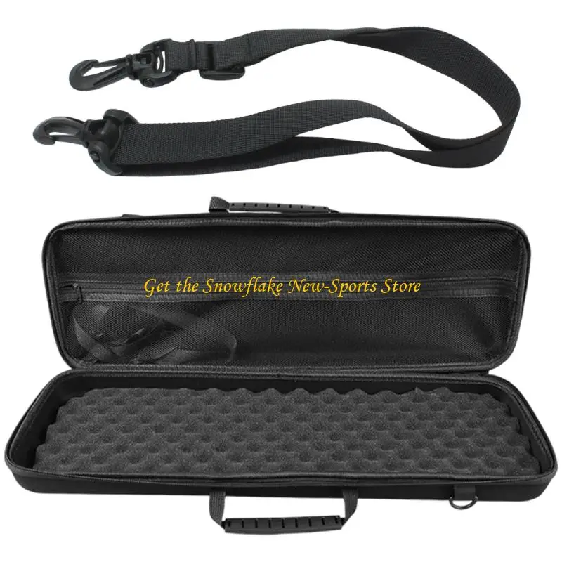 

E56D Heavy Duties Fishing Rod Organizers Case Double Zippers Interior Meshes Pocket