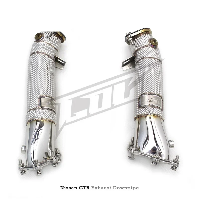 Section High flow Pipes branch downpipe Exhaust Pipe with For GTR/GT-R 3.8TT