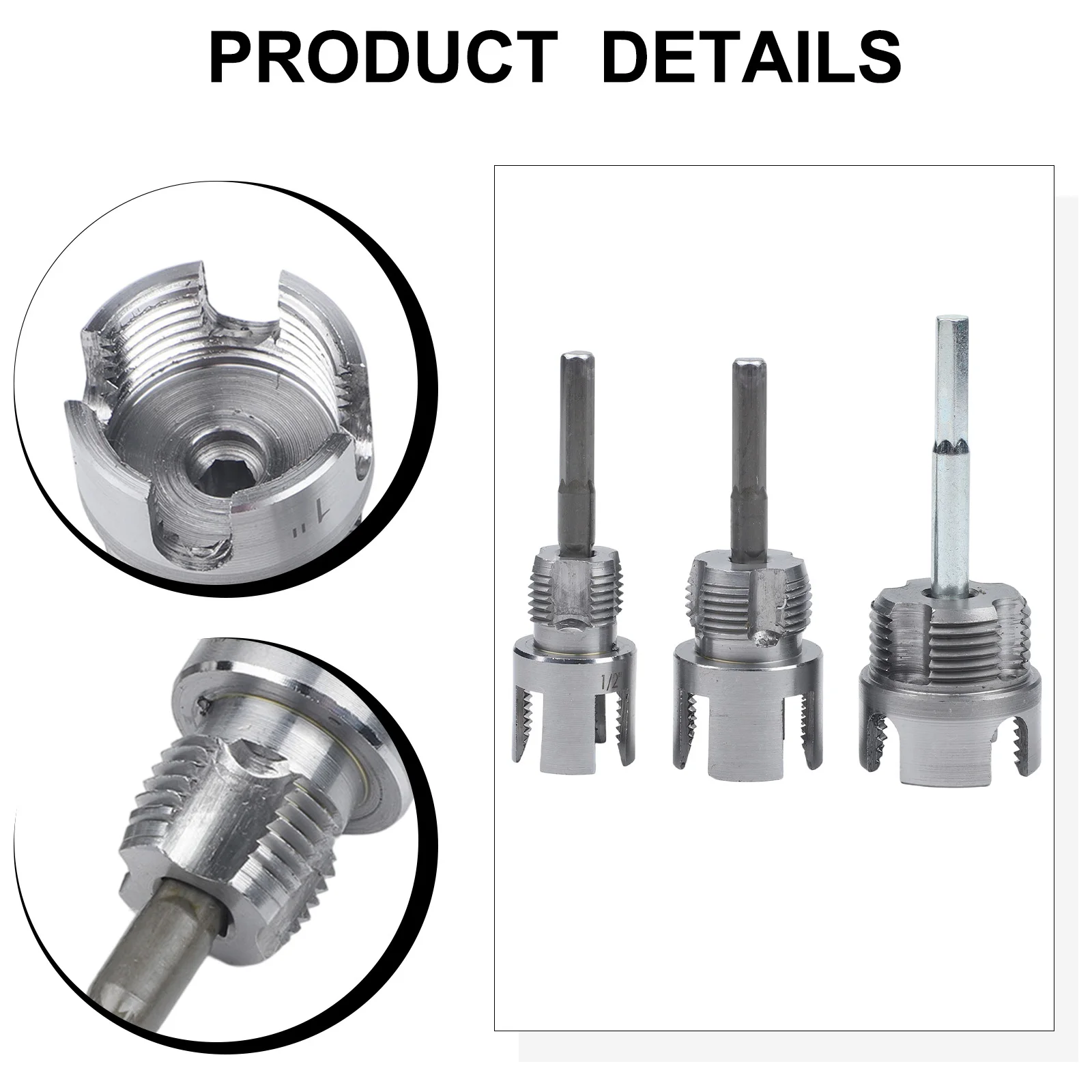 Water pipe threader for 20mm 25mm 30mm pipes internal external threading integrated die tool metal construction