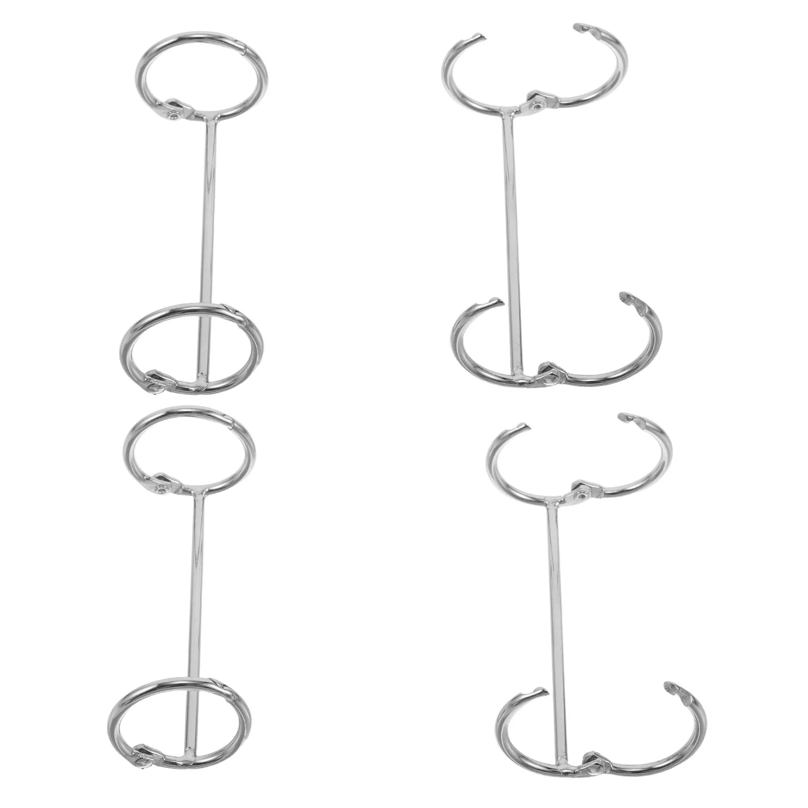 4Pcs Metal Loose Leaf Binder Rings Heavy Duty Snap Snap Closure DIY Scrapbook Album Photo Album Travel Journal Binding