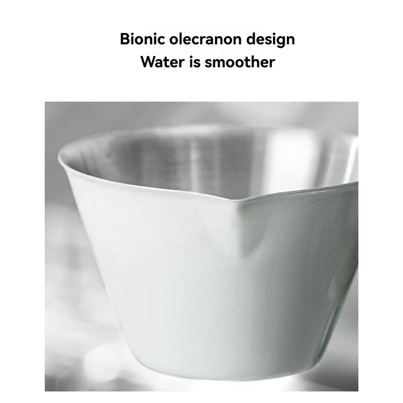 KYCOR-Latte Art Cylinder With Pointed Mouth Milk Cup 304 Stainless Steel Fancy Coffee Milk Frothing Pot Coffee Extraction Cup
