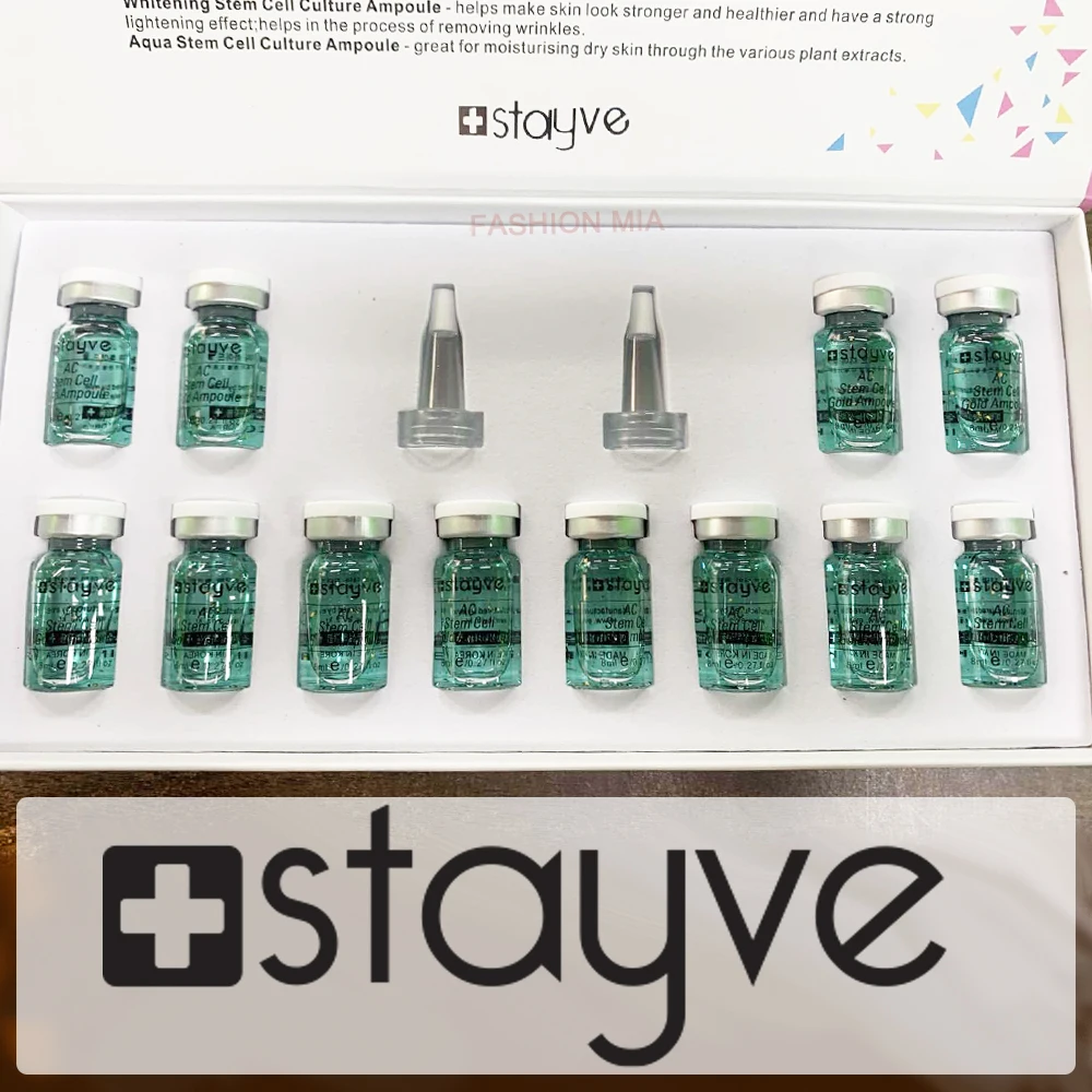 

Stayve 8ml AC Stem Cell Culture Ampoule Booster Serum Kit Repair Face Breakouts Comedones Whitening Moisturizing Care Skin
