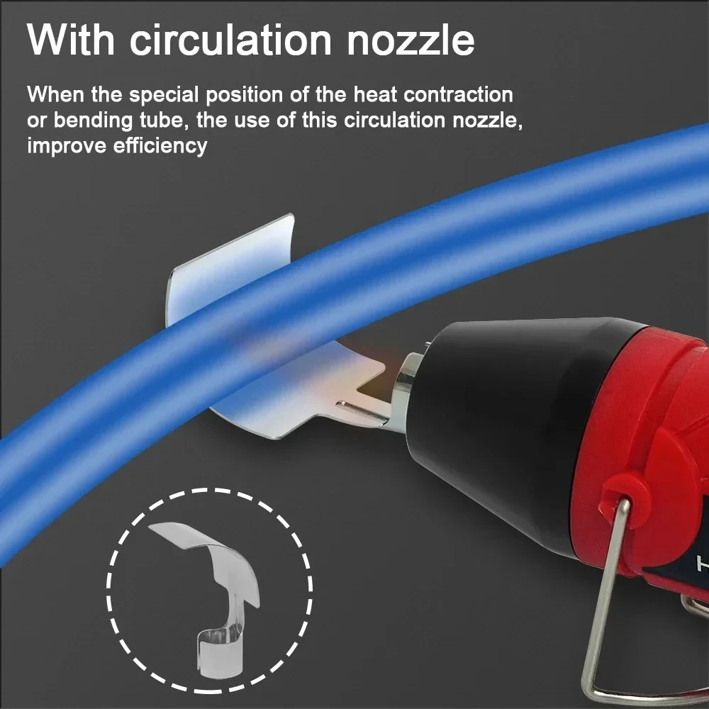 300W Hot Air Heat Gun Electric Power Temperature Blower Thermoresistant Tube Heat Shrink Wrapping Shrink Tube With Hot Air Guns