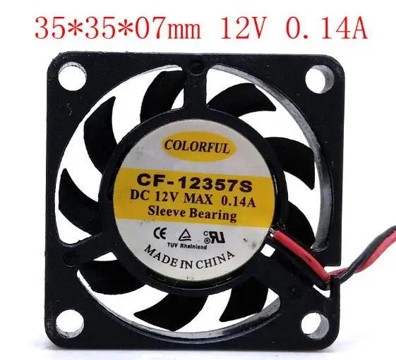 

3.5cm 3507 12V cf-12357s two wire USB ultra thin micro mute notebook cooling fan