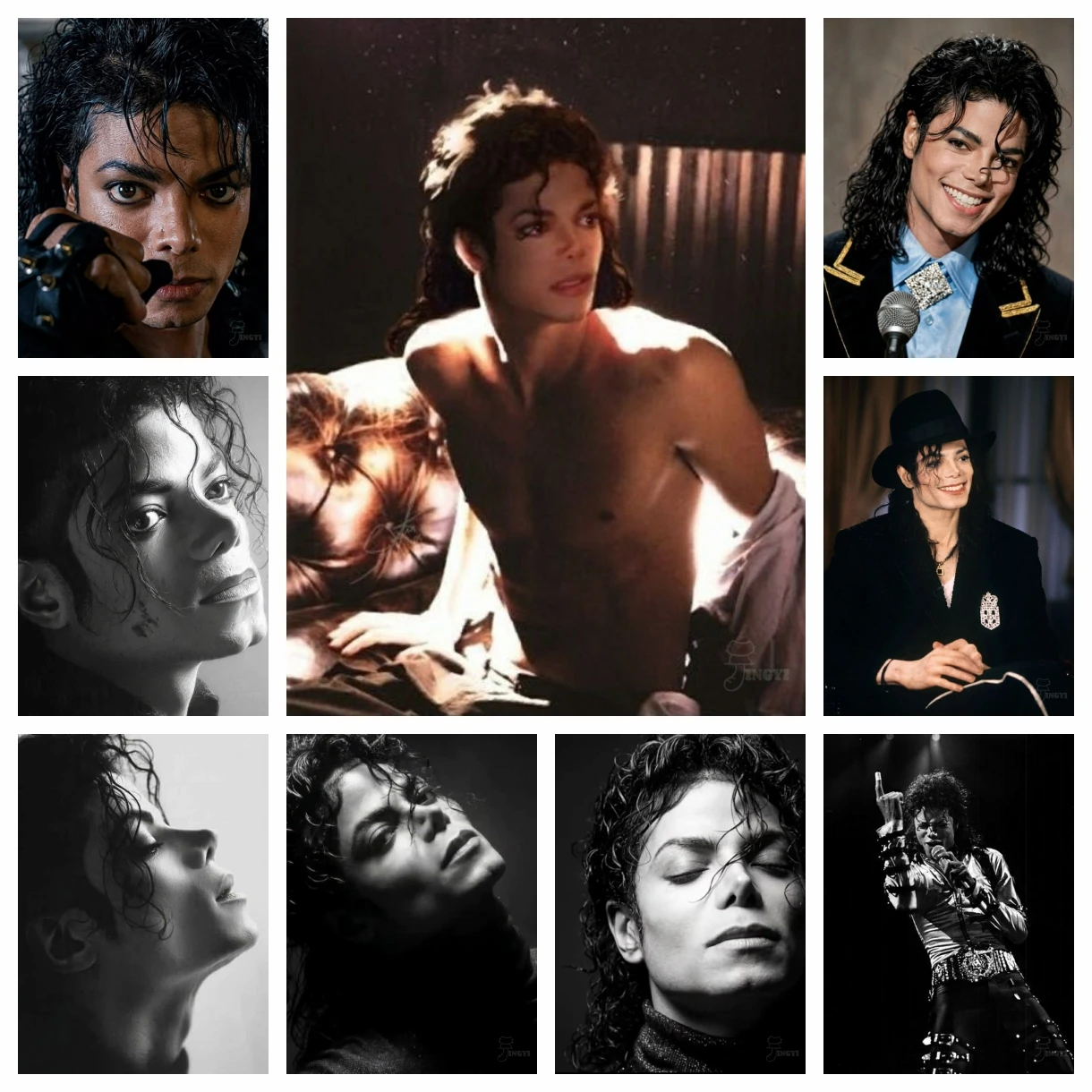Photo Mosaic Print - 2026 New King of Pop Michael
