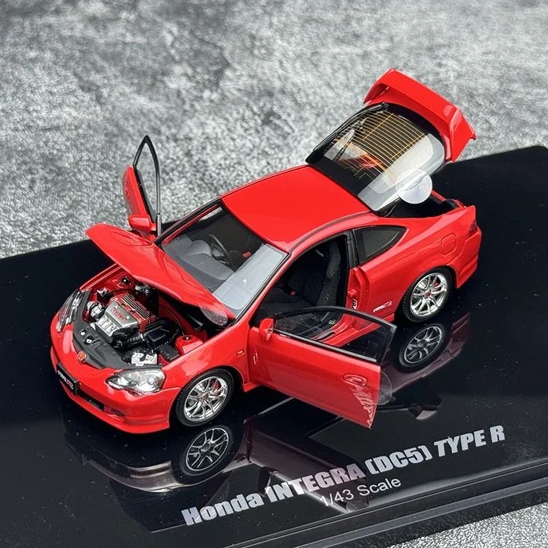 1:43 Honda INTEGRA(DC5)TYPE R alloy simulation model, children's collection of decorative toys, holiday gifts for children.