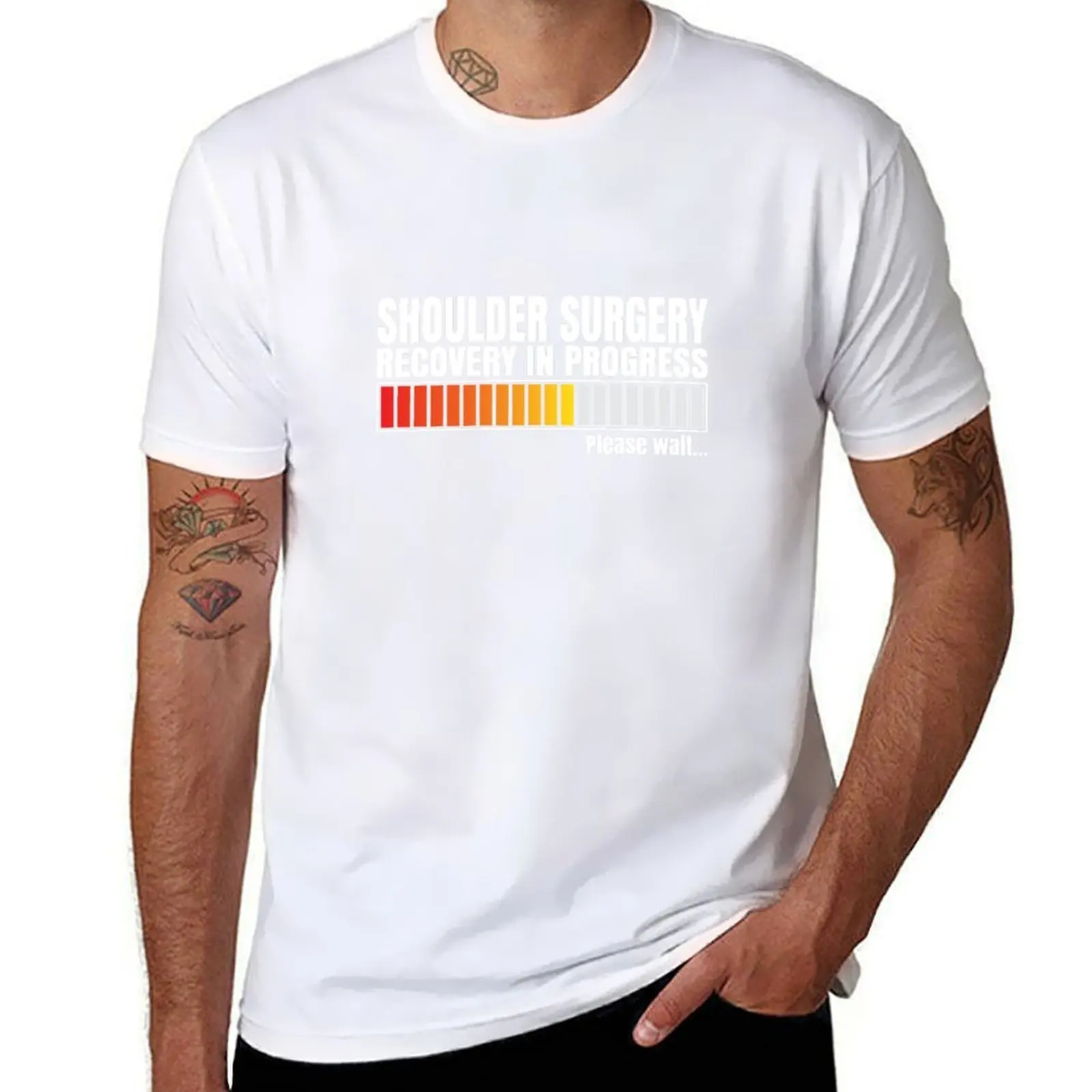 

Shoulder Replacement Recovery In Progress T-Shirt man tshirt men t shirt cotton 100% T-Shirt