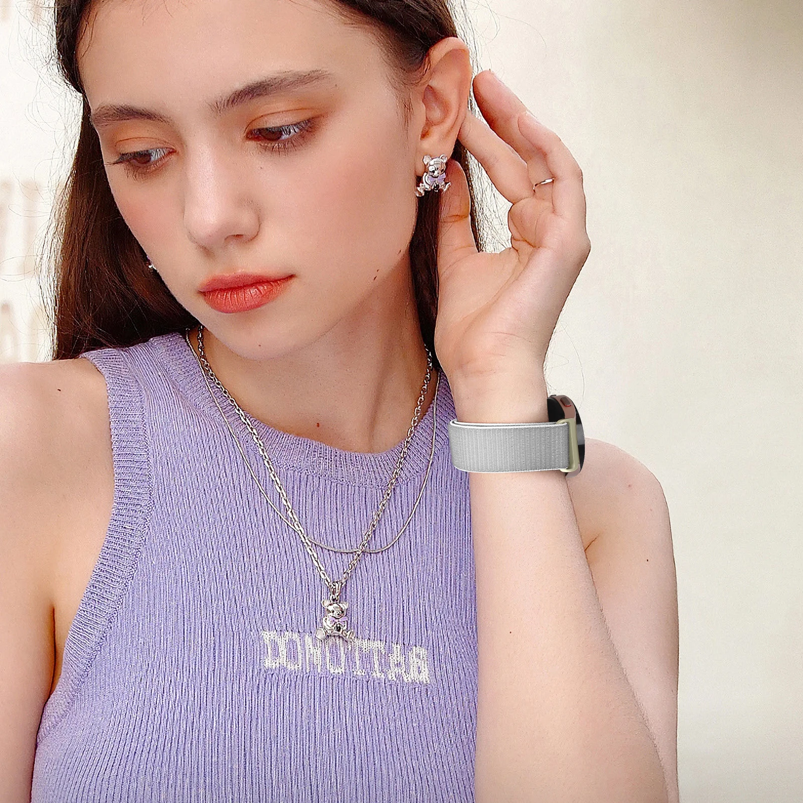 حزام ساعة نايلون مغناطيسي لساعة سامسونج غالاكسي ، سوار بدون فجوة ، حزام كلاسيكي ، 7 ، 6 ، 4 ، 5 ، 44 ، 40 ، FE ، Pro 45 ، Watch4 ، Watch6 ، 47 ، 43 ، من من