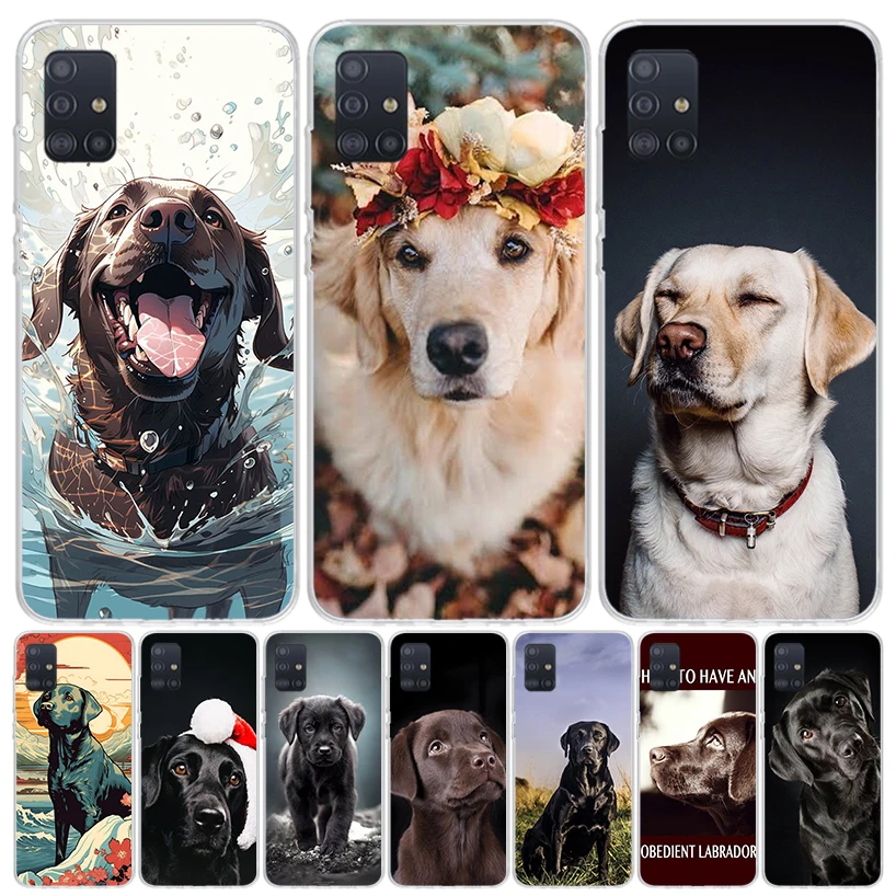 Labrador Retriever Dog Case Phone Cover for Samsung Galaxy A51 A41 A31 A21S A21 A71 A50S A40 A30S A20E A10 A70 A6 A7 A8 A9 Funda