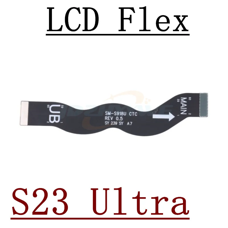 USB Charger Board For Samsung Galaxy S23 Plus Ultra S911 S916 S918 Main Motherboard Port Connector Dock LCD Flex Cable