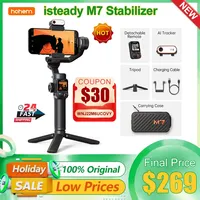 Hohem M7 iSteady M7 Ai Face Tracking Stabilizer 3-Axis Phone Gimbal Built-in Selfie Stick for iPhone16 for Samsung Gimbal PK M6