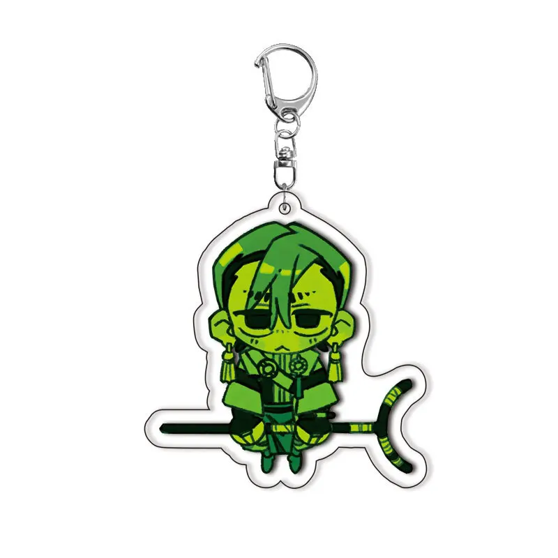 Anime GACHIAKUTA Zanka Rudo Enjin Acrylic Keychain Backpack Pendant Keyring Key Chain Decoration Ornament Props Fans Gift image 4