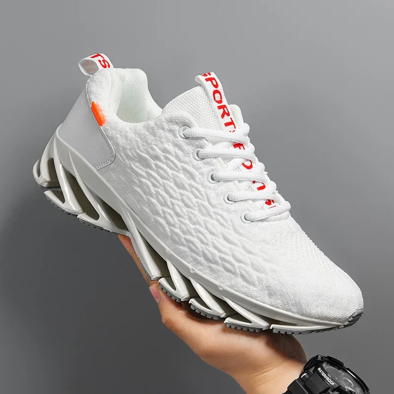 Hot Sale Summer Casual Sneakers Women Men Blade Shoes Big Size 47 Light Breathable Running Shoes Men Mesh Sports Sneakers