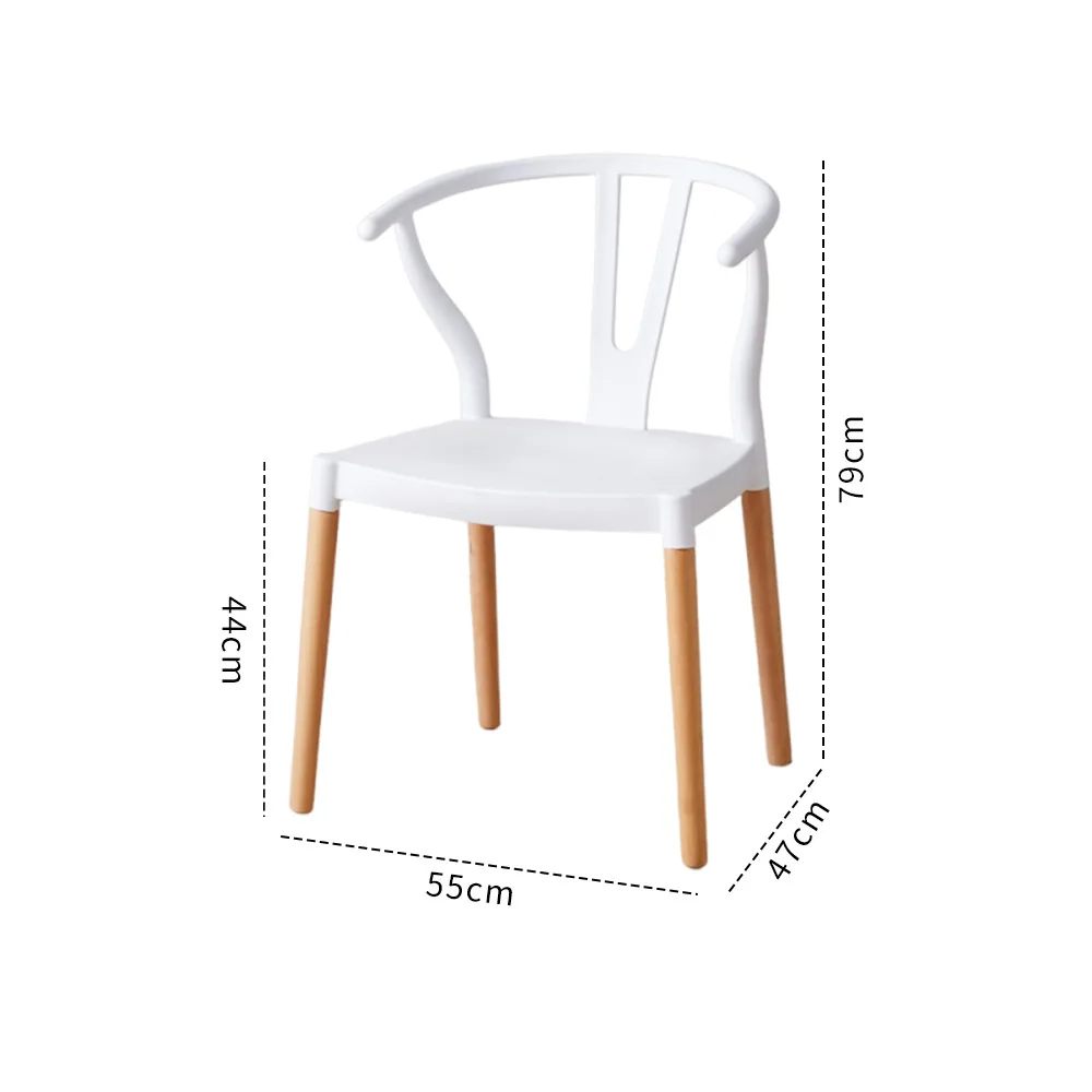 중국 복고풍 의자 회의 의자 차 플라스틱 뒤 식사 간단한 사무실 회의