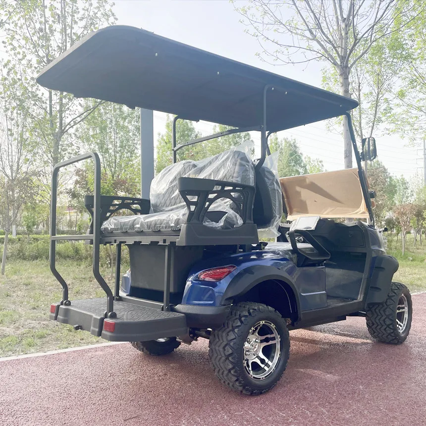 Adult Electric Vehicle Four-Wheel Off-Road Golf Cart With Folding Windshield Lithium Battery Lithium Battery (72V120AH) Electric