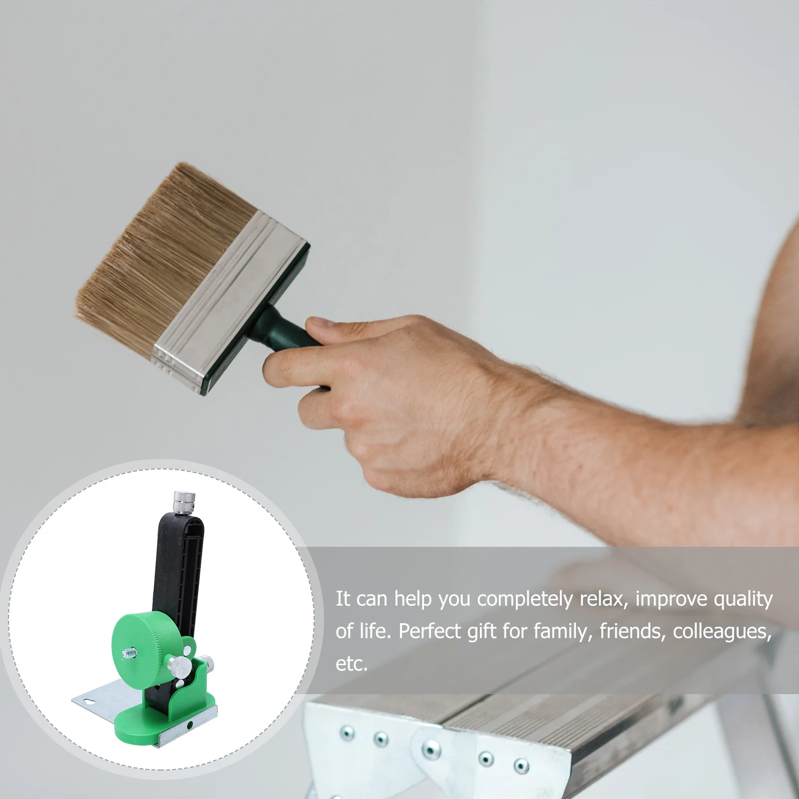 Uchwyt do poziomicy, montowany na ścianie, mocny magnes, trwały, odporny na zużycie, praktyczny wspornik do poziomicy.